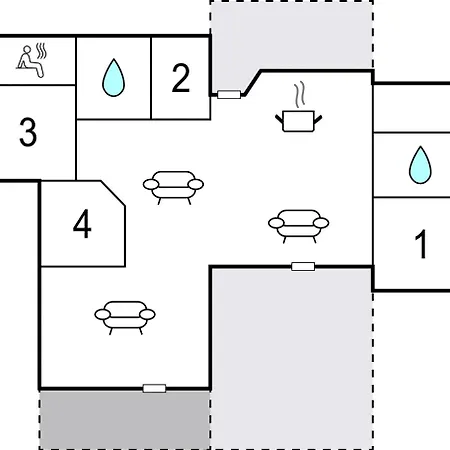 Dom wakacyjny Ternevej Vaeggerlose Denm Bøtø By